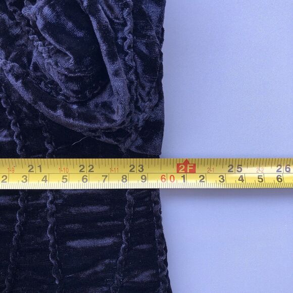 LOGO Lori Goldstein Duster Large Textured Velvet Cardigan Lagenlook Regencycore - Picture 10 of 14